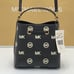 MICHAEL KORS Mercer Small Logo Embossed Leather Bucket Bag COLOR BLACK NWT