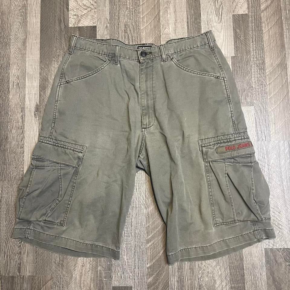 Y2K Polo Jeans Co. Baggy Cargo Shorts - Size 34