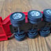 New Ray 1:32 Scale 379 Peterbilt with Lowboy Trailer Qty 2