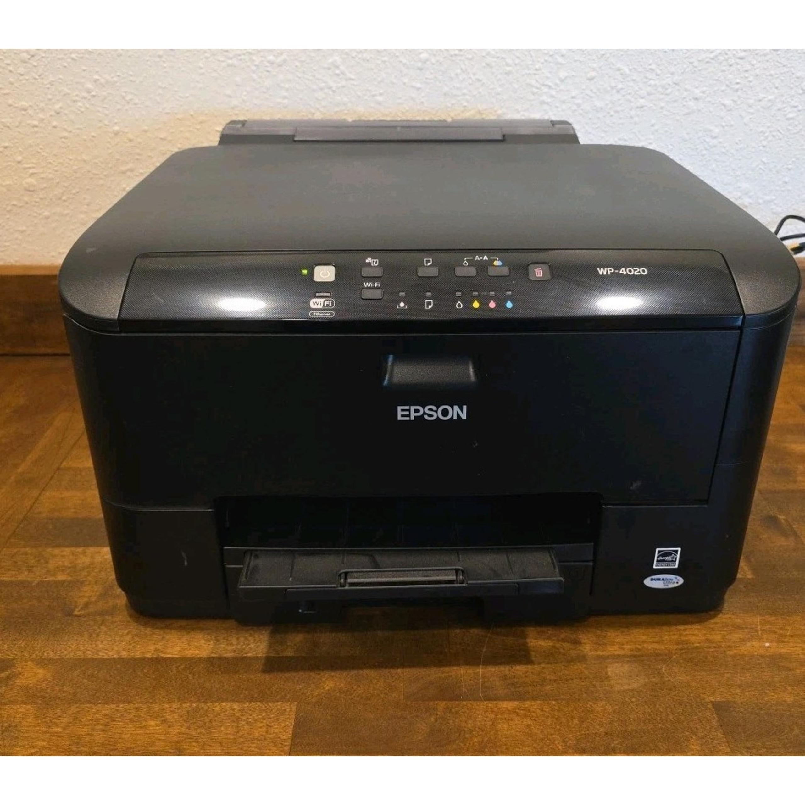 WorkForce Pro WP-4020 Inkjet Wireless Color Printer Tested Works - Epson