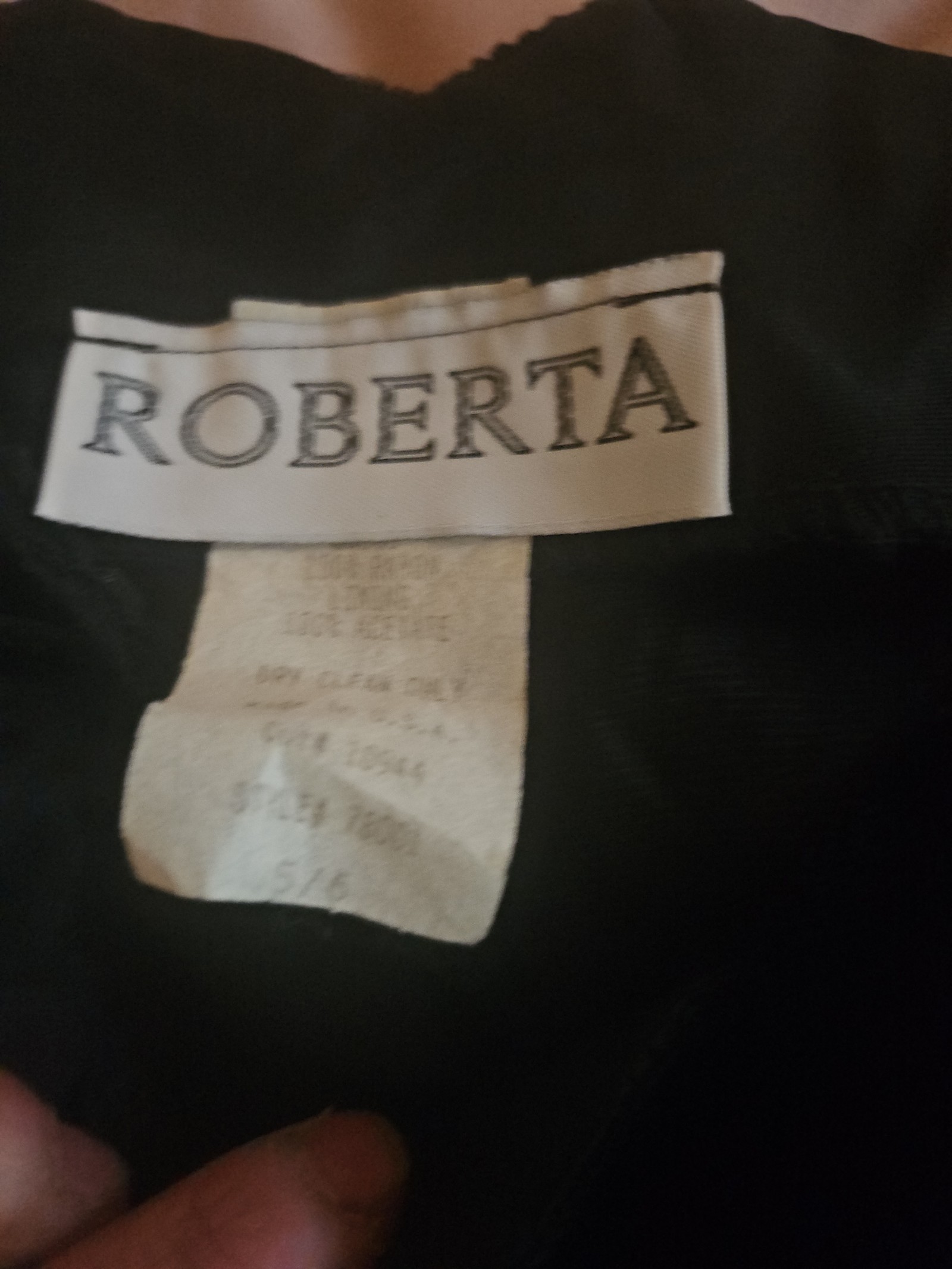 Vintage Velvet Roberta cocktail dress sz 6