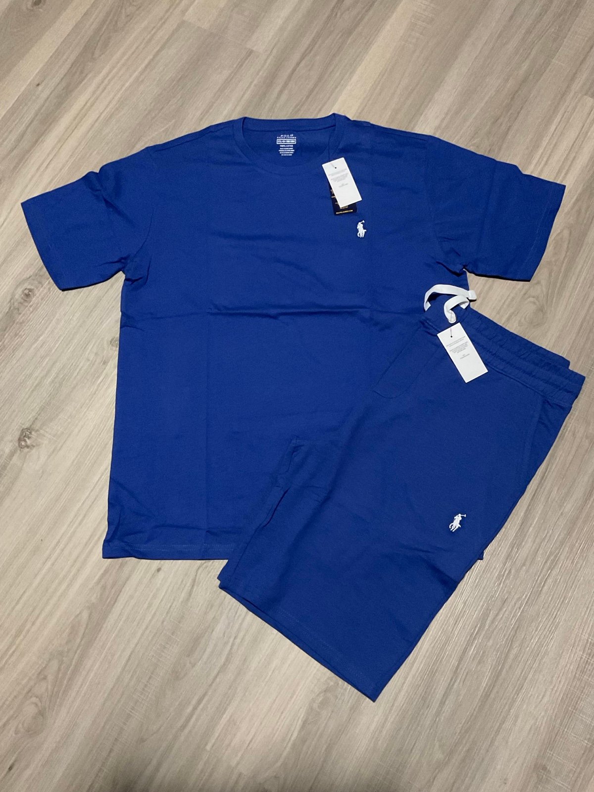 Men’s Ralph Lauren Polo Royal Blue Shorts Set-SMALL