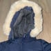 Baby Gap Hooded snowsuit 3-6 months baby boy girl blue Full Zip fleece lined