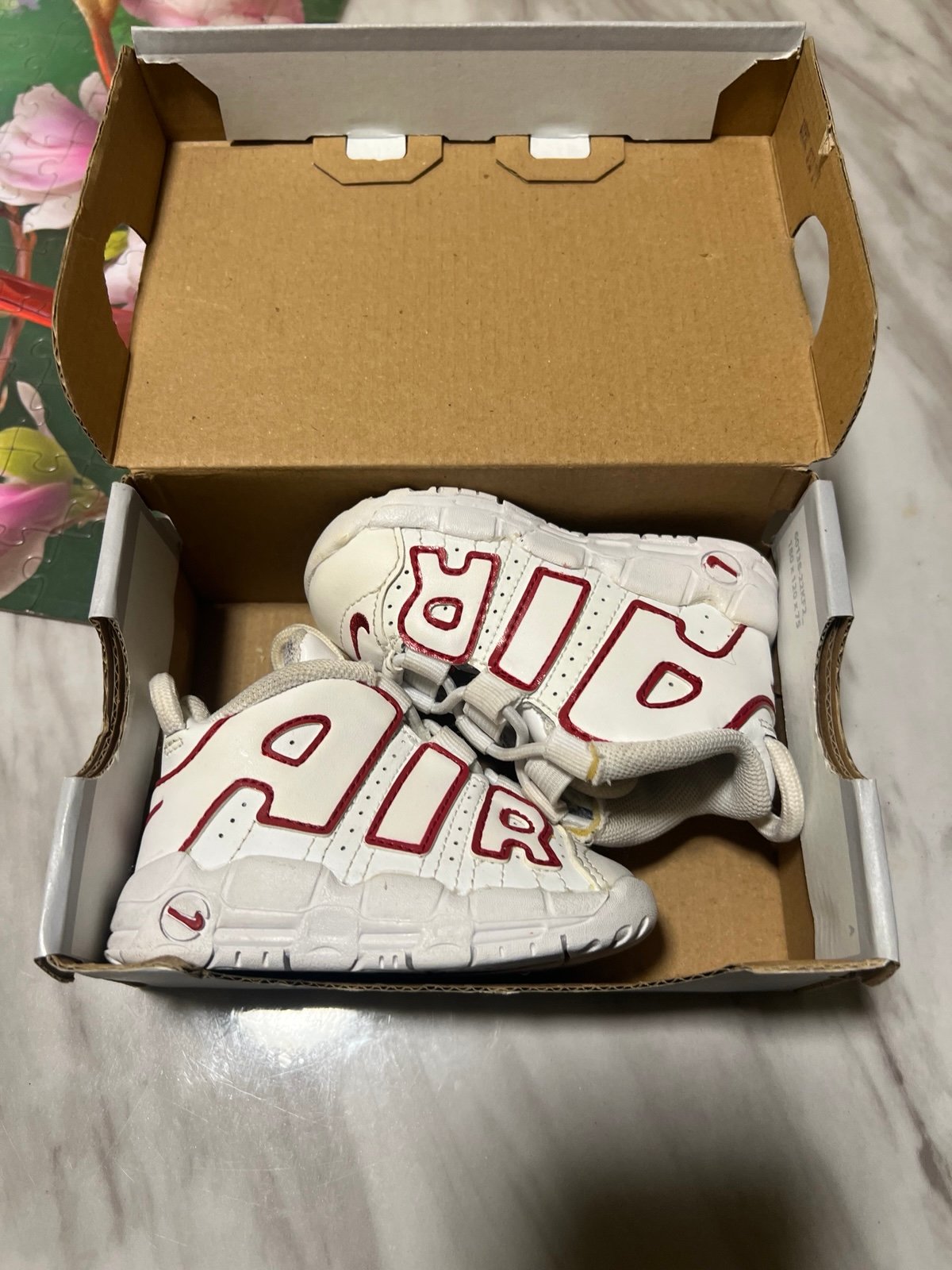 Nike Air Uptempo TD White / Varsity Red
