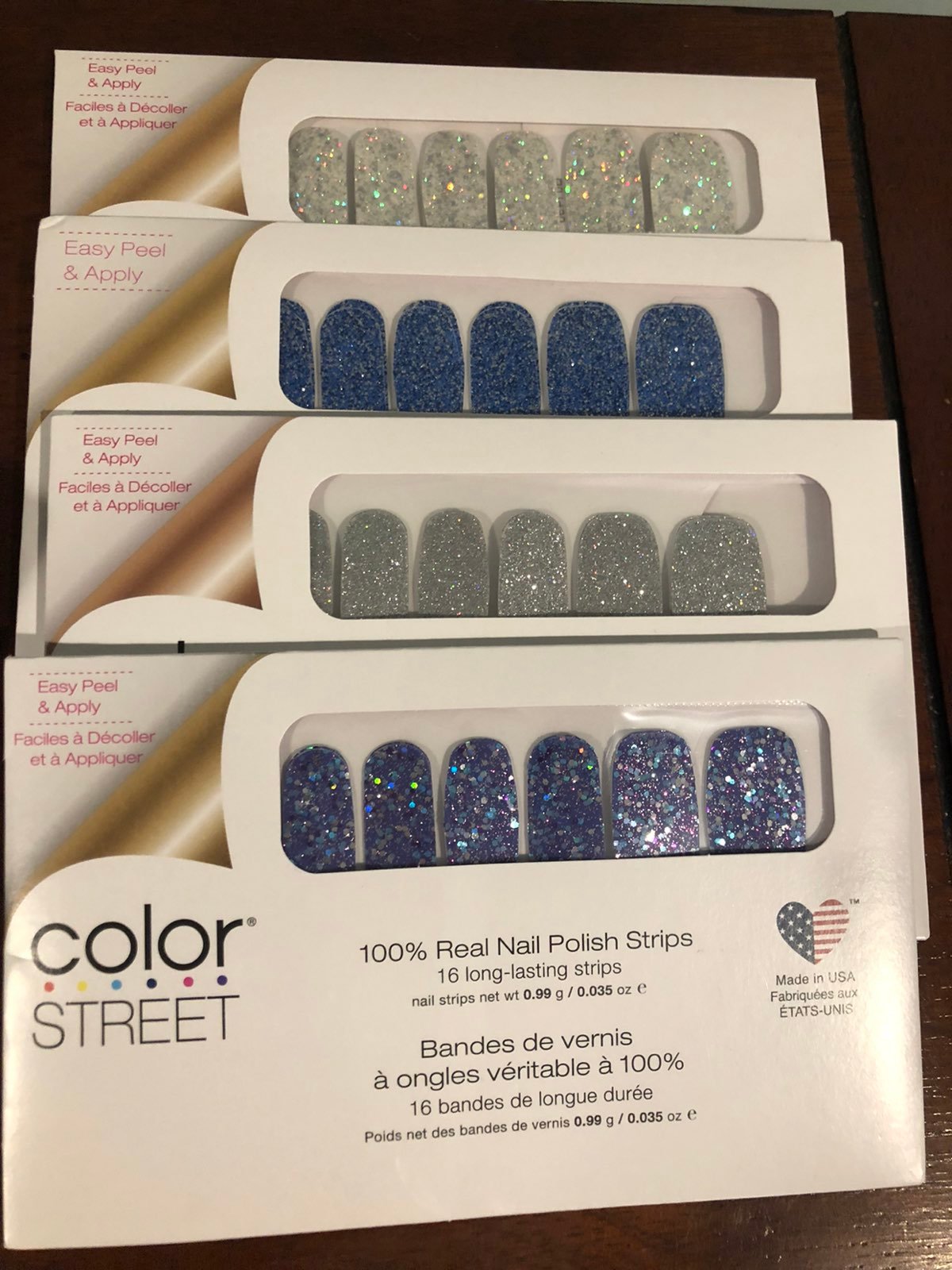 Color Street Rare, VHTF Blue and Silver