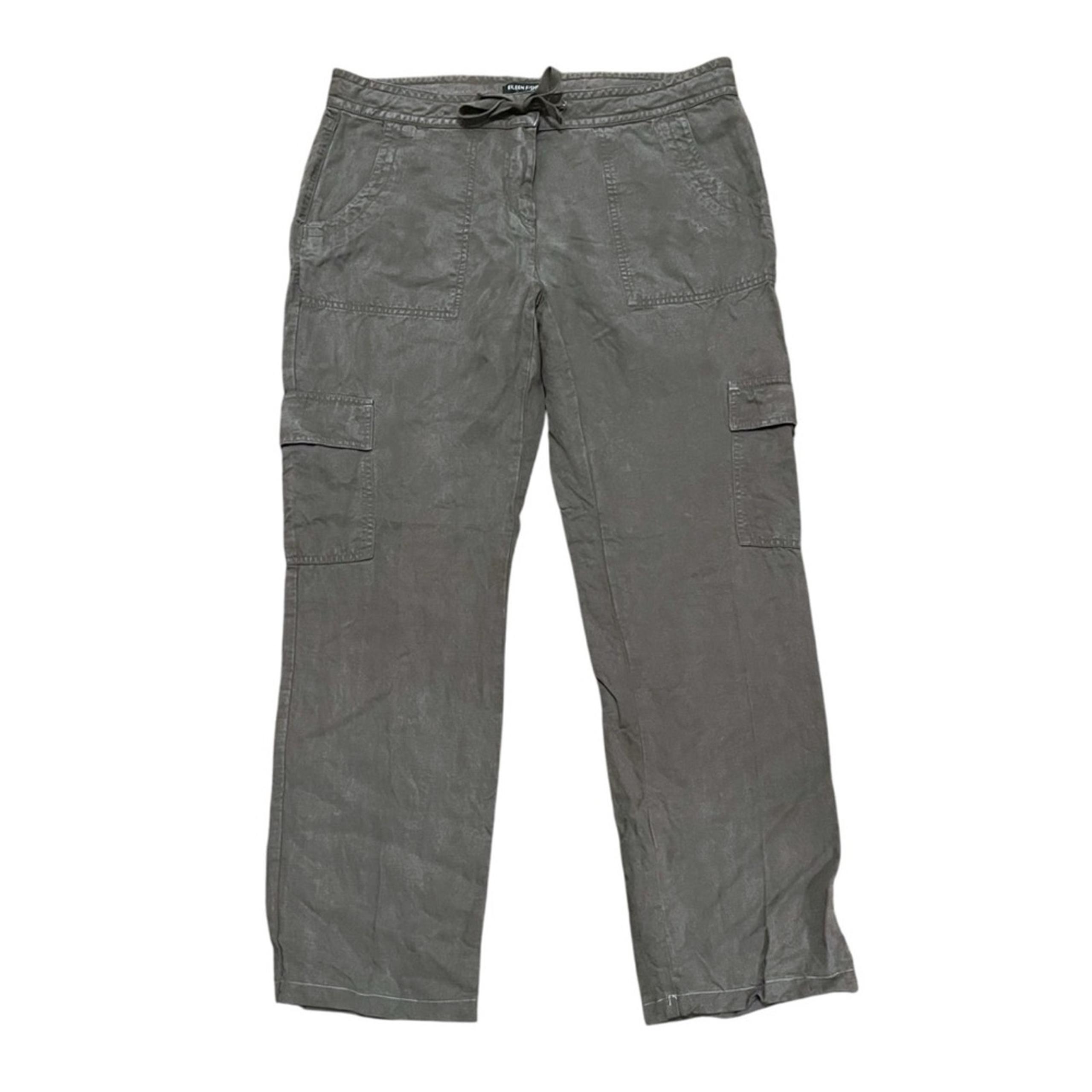 Eileen Fisher Linen Blend Cargo Pants