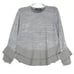 NWT CHEE-CHO Striped Ruffle Hem and Sleaves Sweater Top