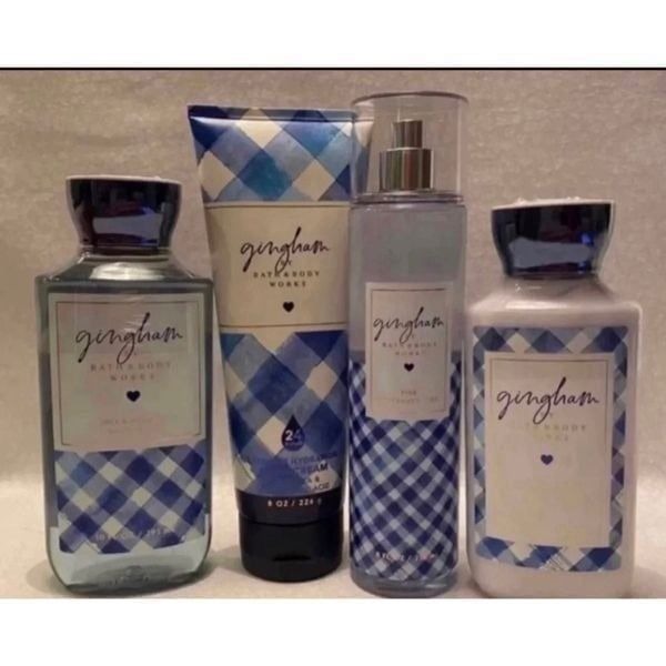 Bath and Body Works GINGHAM 4PC Set