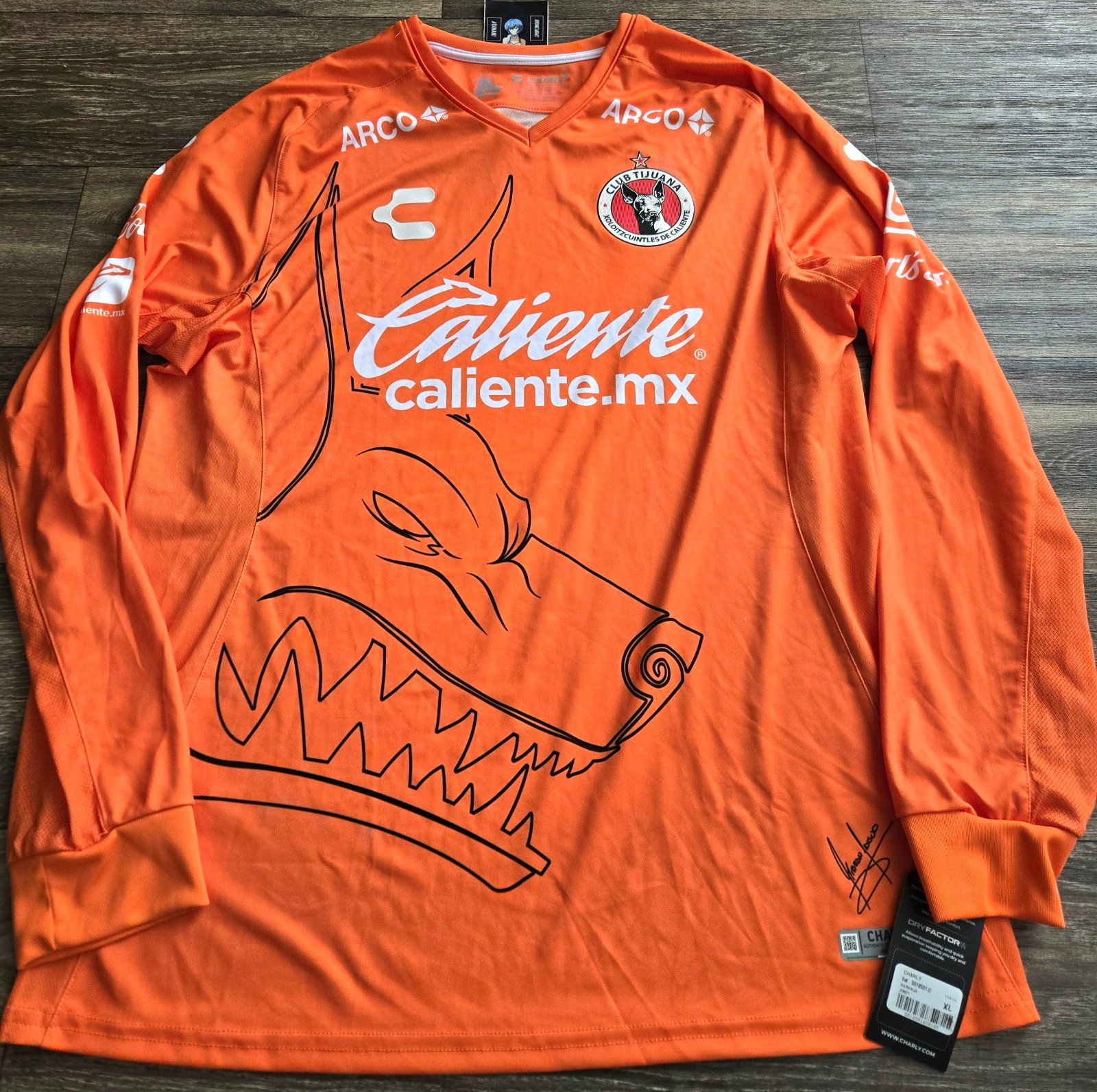Charly Club Tijuana Xolos 19/20 Goalkeeper Soccer Jersey XL