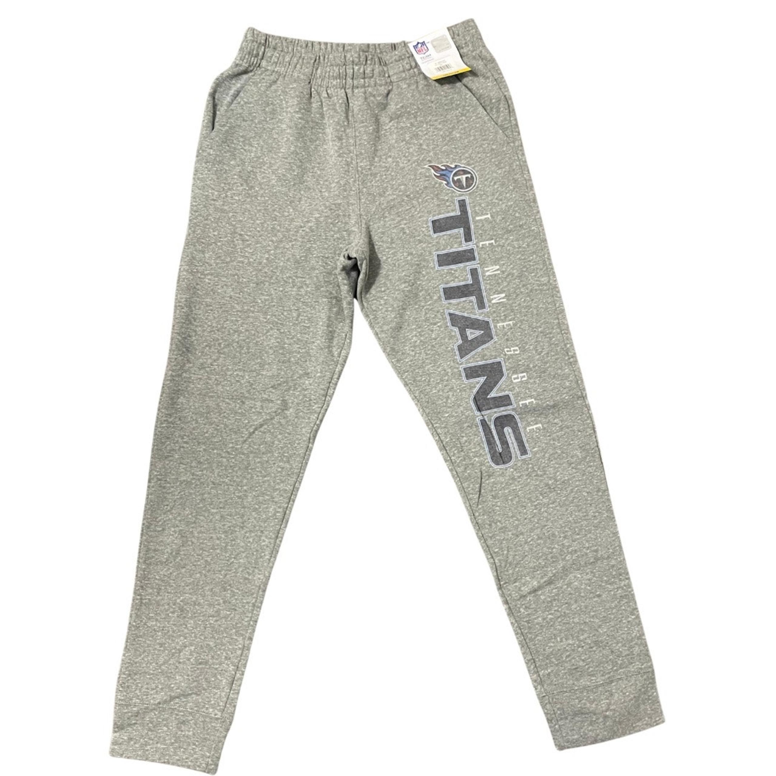 NFL Titans Team Fleece Gray Sleepwear Sweatpants Men's Size M - SHU 0510
