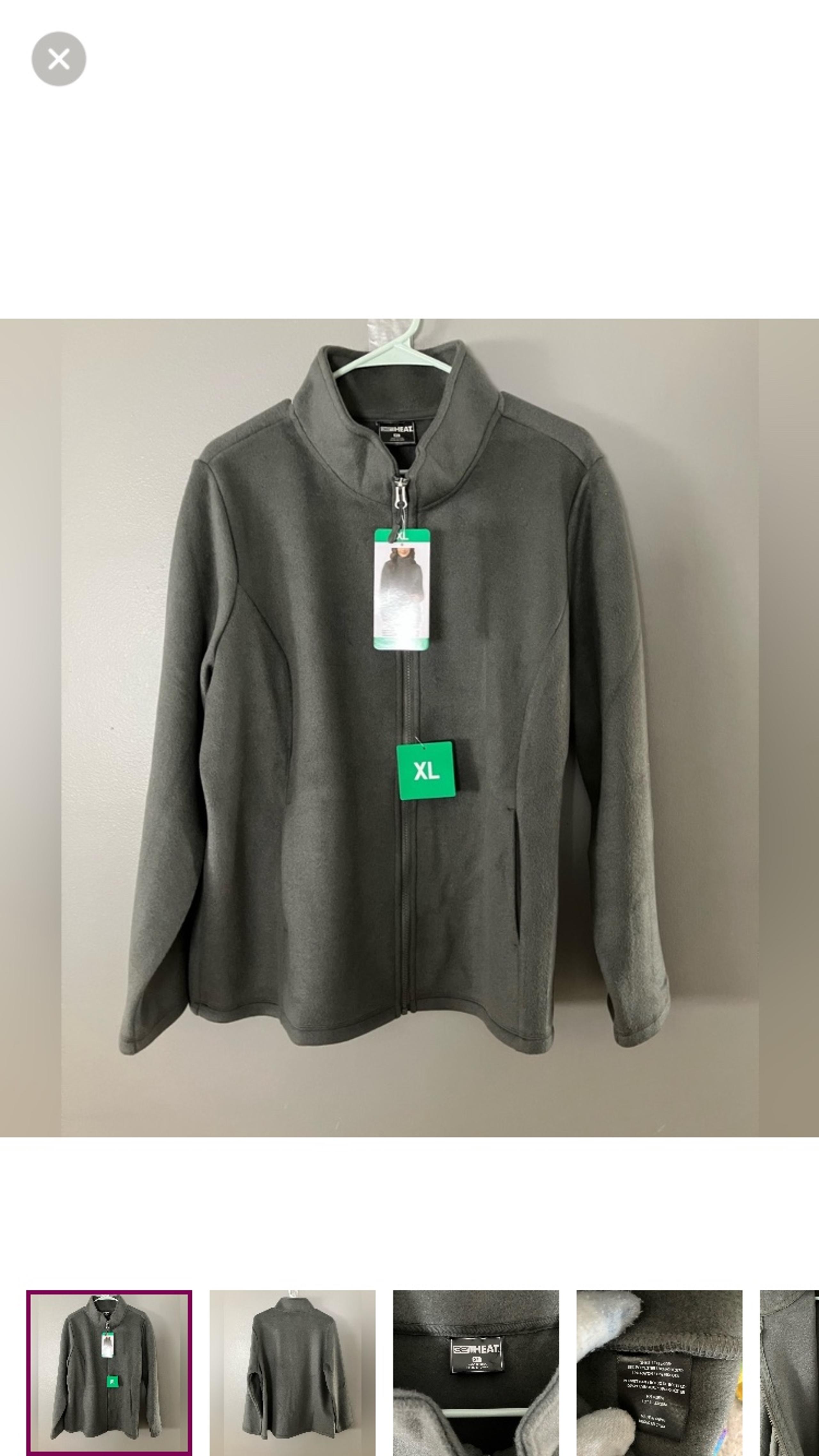 NWT 32 Degrees Fleece Zip Up Jacket