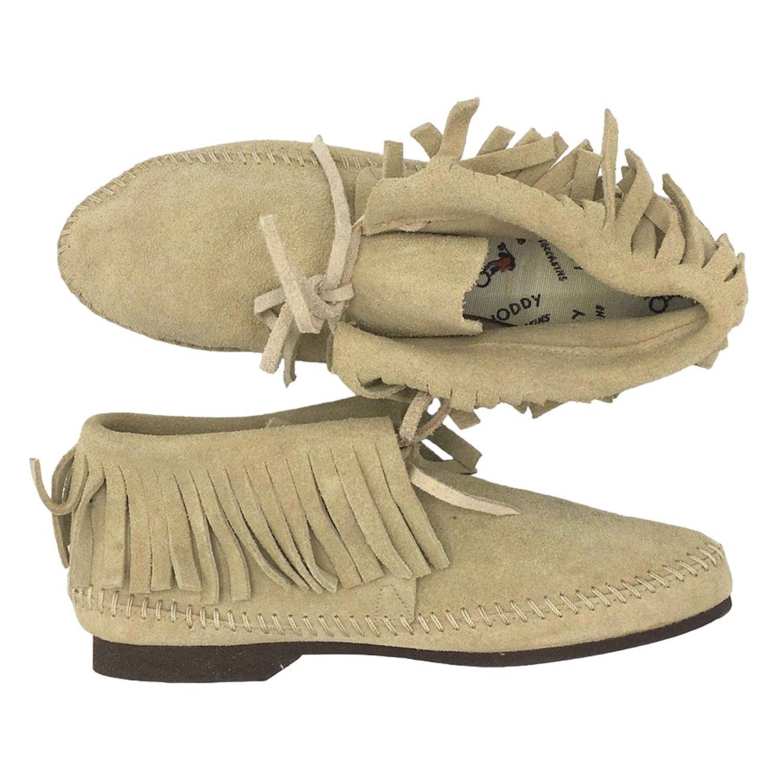 VTG QUODDY Suede Chukka Bootie Moccasin Slipper in Tan WOMEN'S 5
