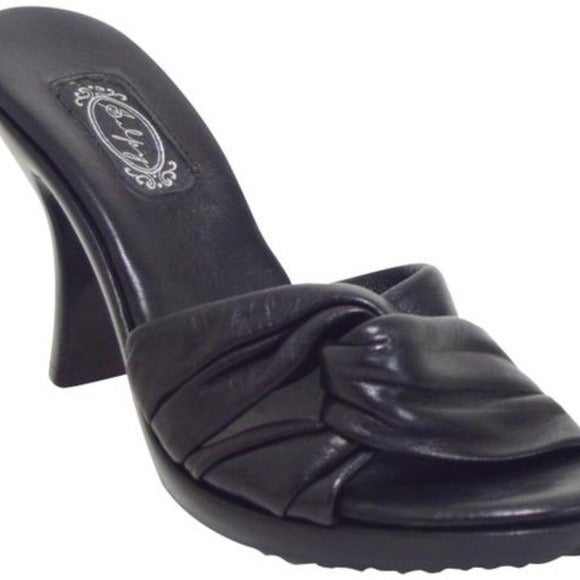 New Black Salpy Handcrafted Sandals Made In LA