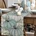 Pumpkin Table Runner Decorative Cloth Thanksgiving Decoration Blue Fall Decor