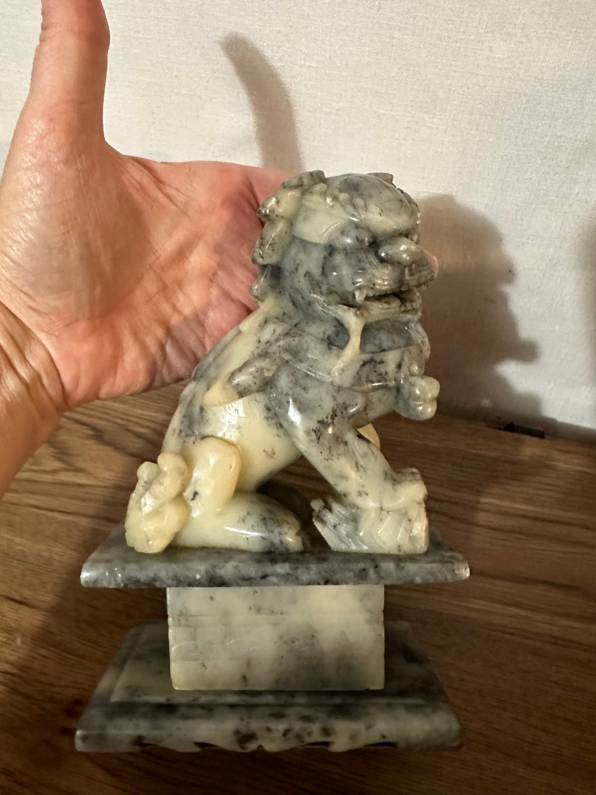 Antique Chinese carved soapstone