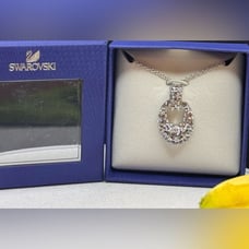 Swarovski Rarely Ragtime Pendant Necklace Crystal Stainless Steel Sparkle 17-19