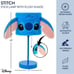 Disney Stitch Plush Shade Stick Lamp, Blue,15 H x 7 W Girls Favorite Gift