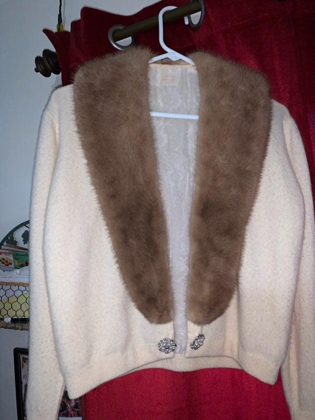 Rare VTG Cashmere Mink Sweater From 1940