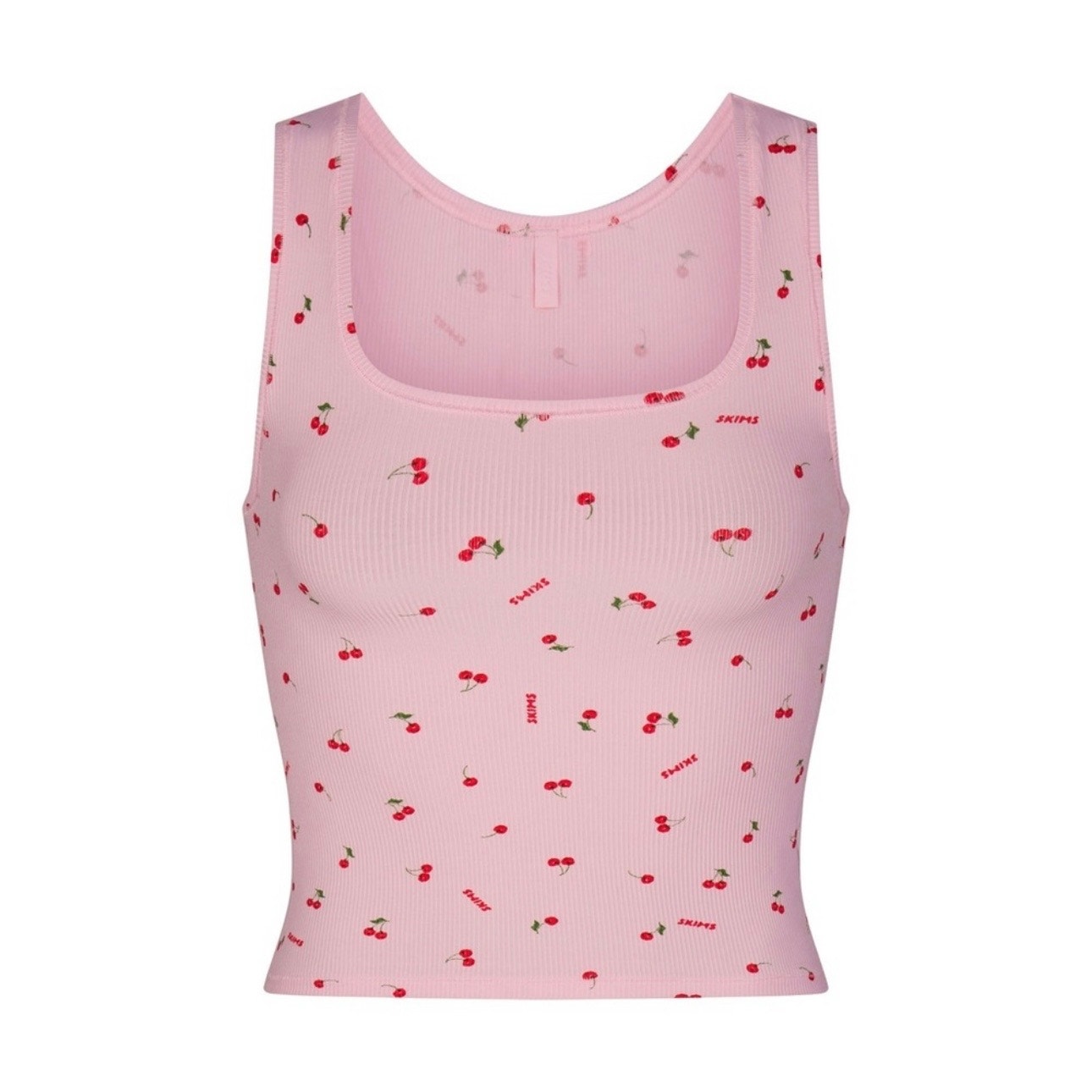 NWT SKIMS SOFT LOUNGE TANK IN CHERRY PRINT SIZE MEDIUM