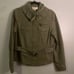 Army green women’s military style jacket