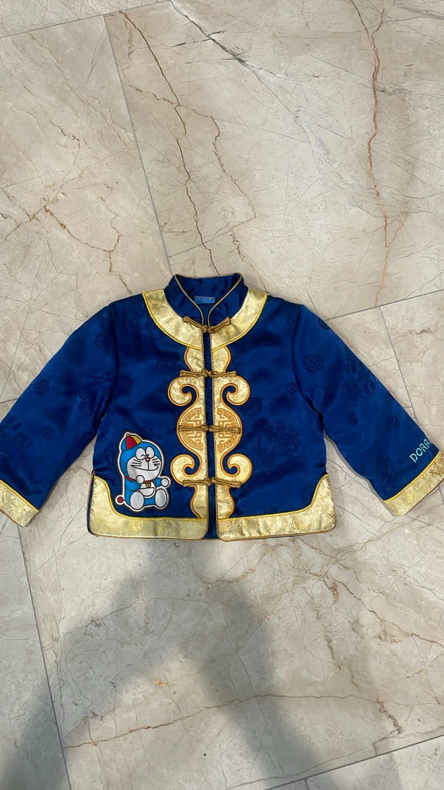 RARE Doraemon quilted Chinese style jacket