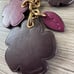 Coach Tea Rose Floral Mix Cluster Charm Brass / Taffy