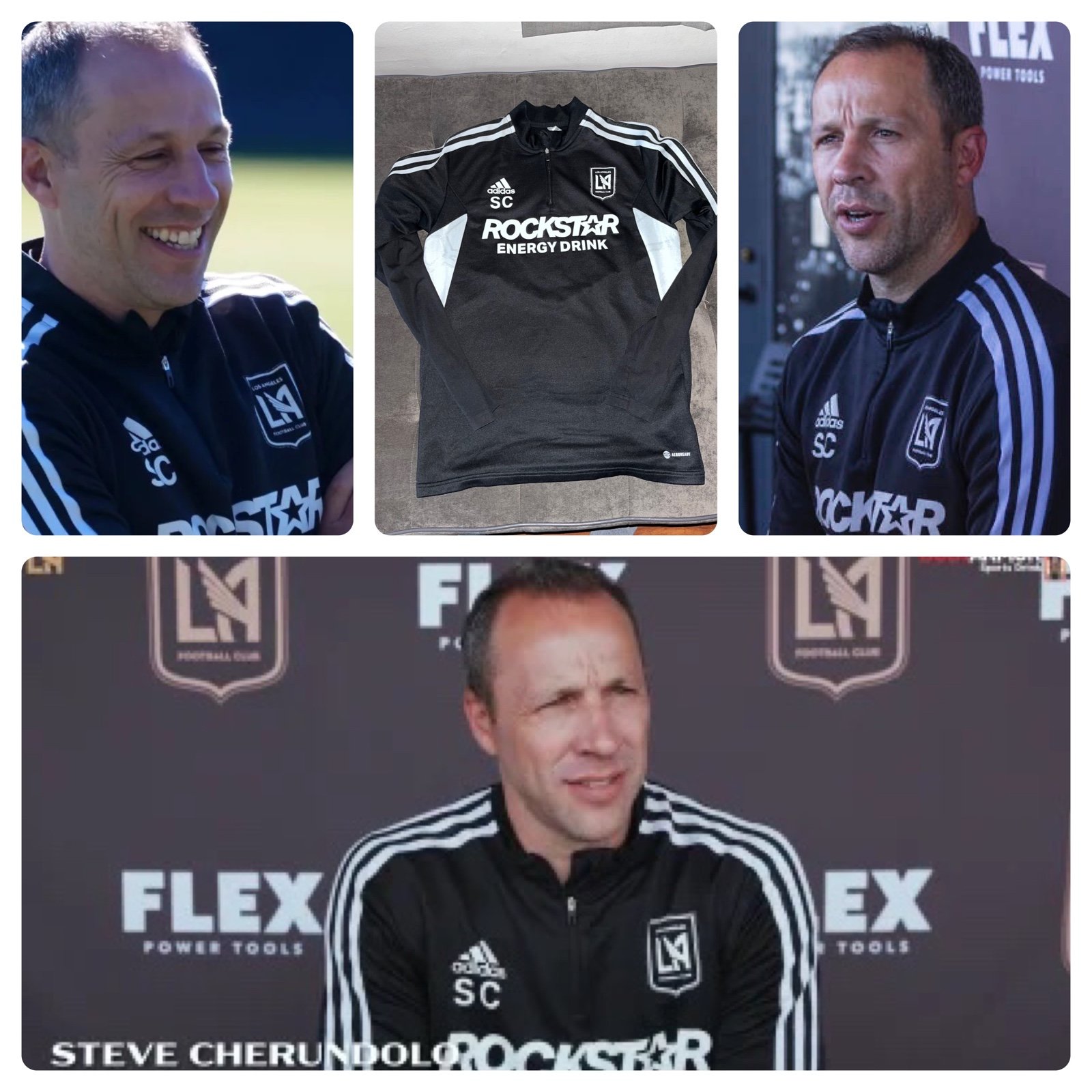 Adidas Aeroready LAFC 21/22 MLS Steve Cherundolo Team Issue Midlayer Pullover M