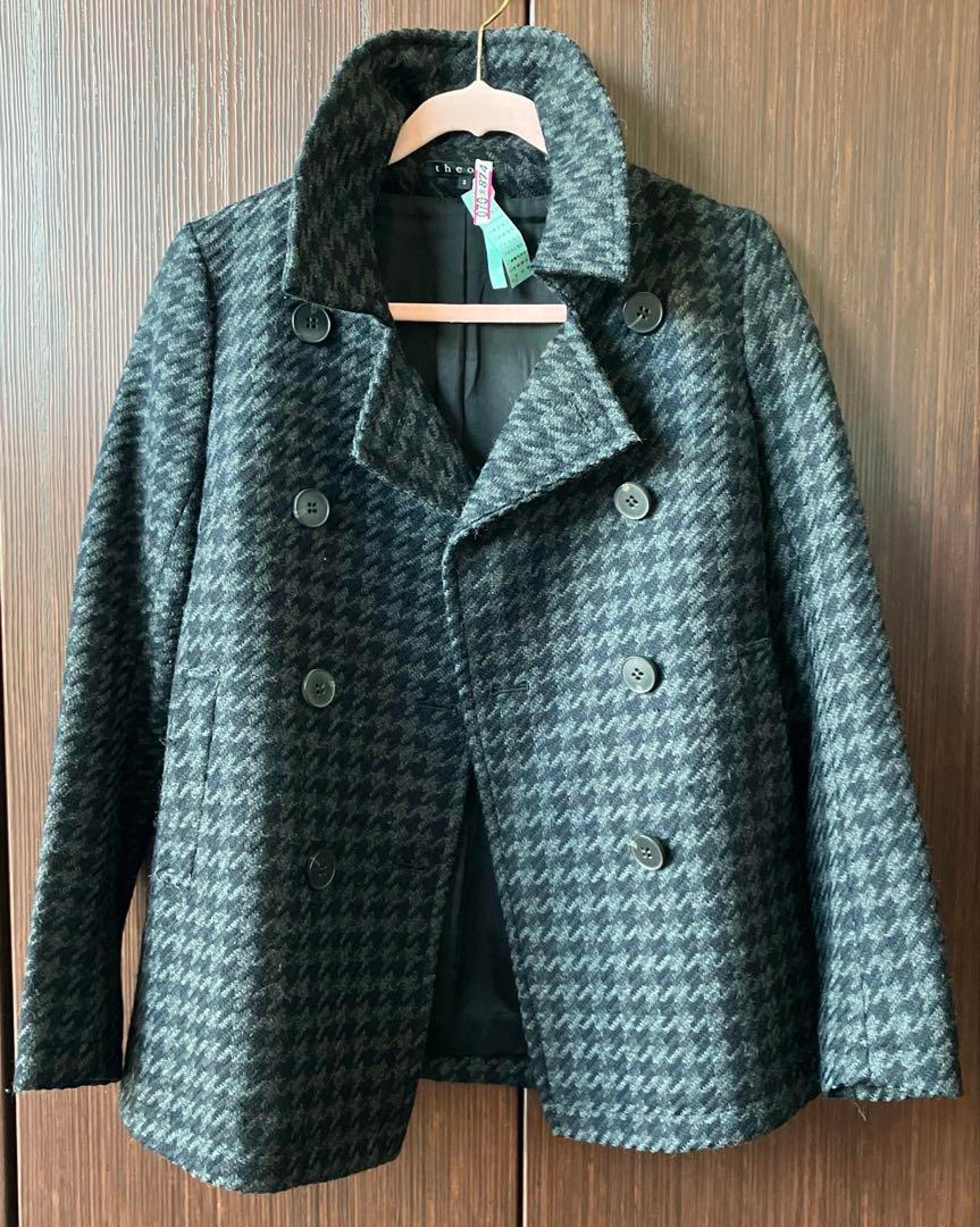 Theory Wool Double-Breasted Women's Coat S