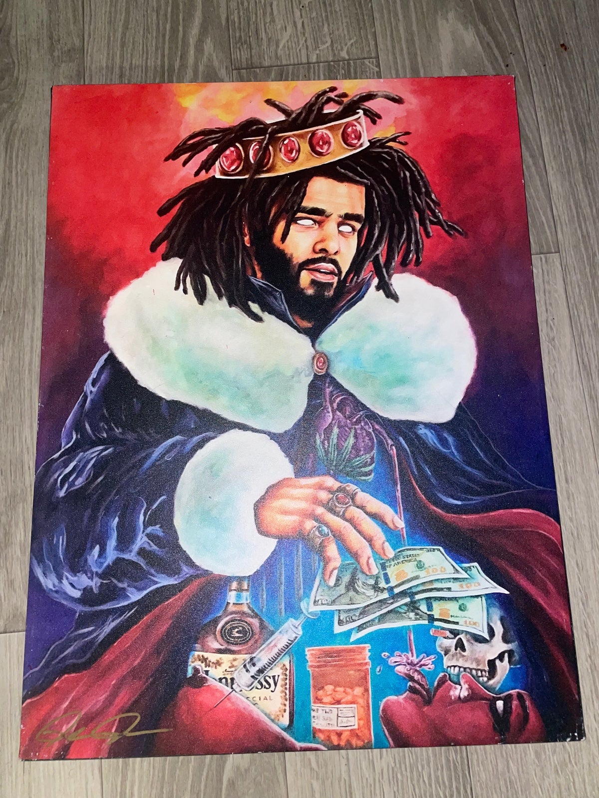 Handpainted KOD Album J. Cole