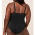 NWT Andie Women's The Amalfi One Piece Smooth Black Swimsuit Size 3XL