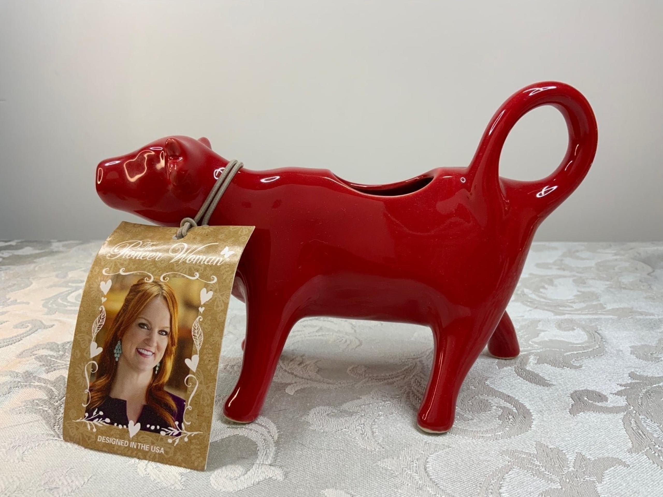 Pioneer Woman Red Cow Creamer