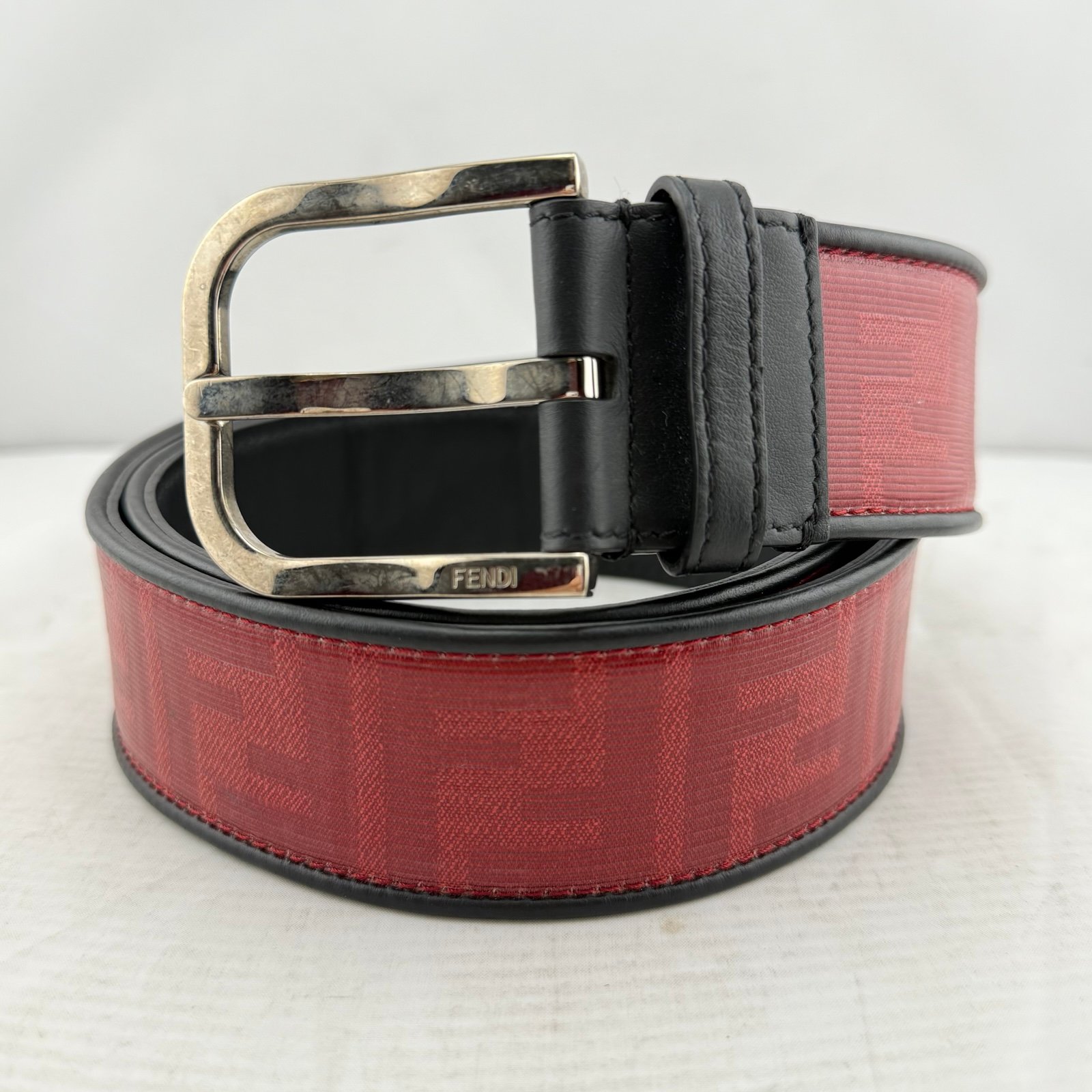 Fendi Red Belt Size 85/34