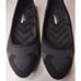 Skechers Women's Cleo Wham Memory Foam Black Chevron Knit Ballet Flats Size 7