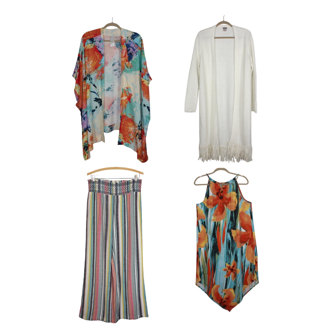 Large 4 SUMMER Essentials BeachPant Wrap CoverUp TankDress FREE SHIPPING