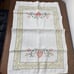 Vintage Kitchen Dish Tea Towel Set 2 Pink and Grey Hearts Ivy Vines