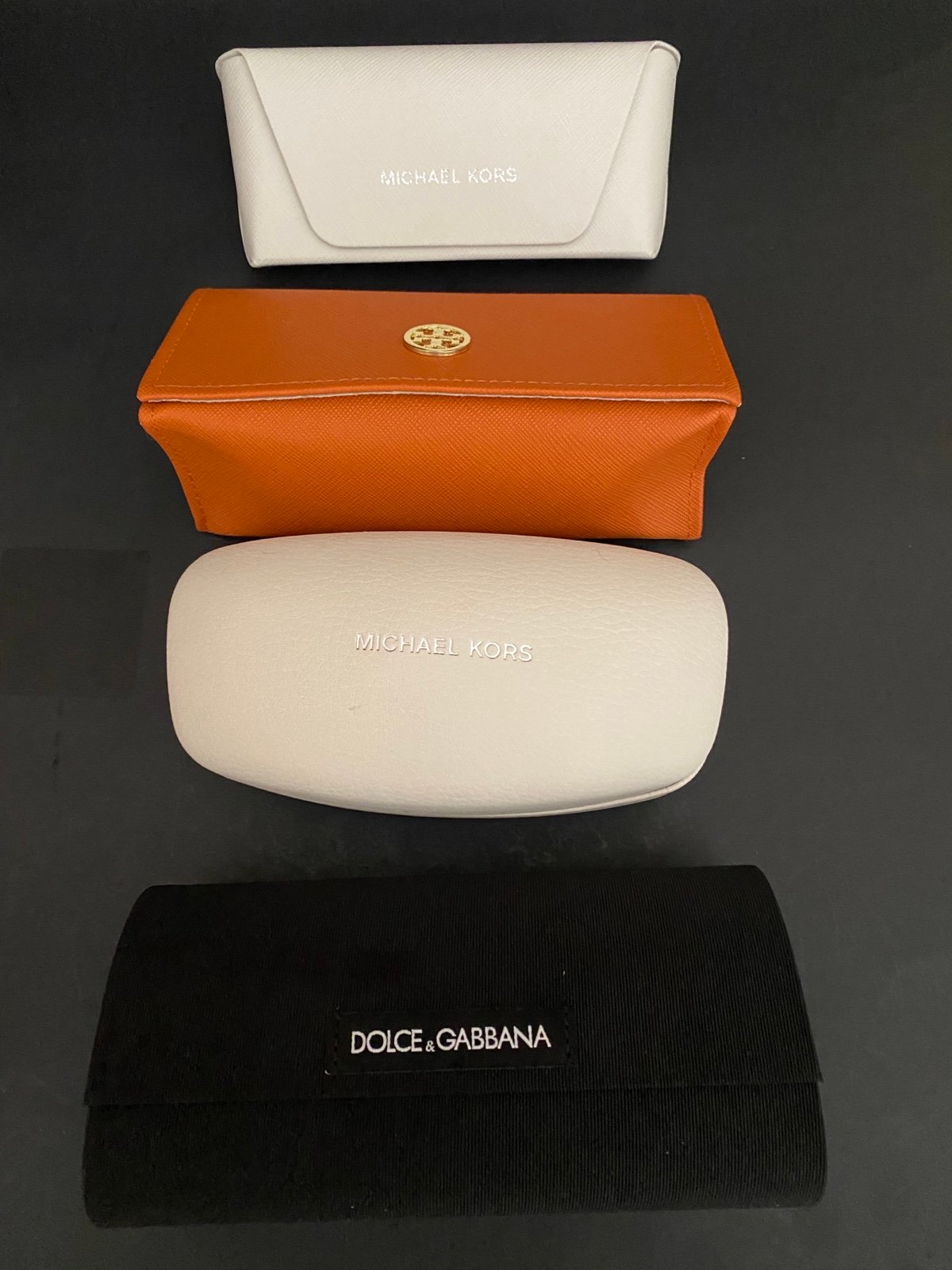 Lot Of 4 Designer Sunglass Glasses Case Tory Burch Dolce&Cabana & Michael Kors