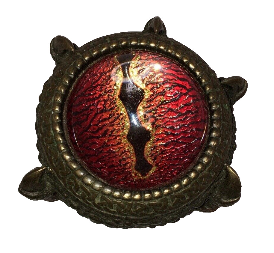 Dragon Eye & Claws Decorative Box Fantasy Jewelry Box Veronese Design Pink Eye