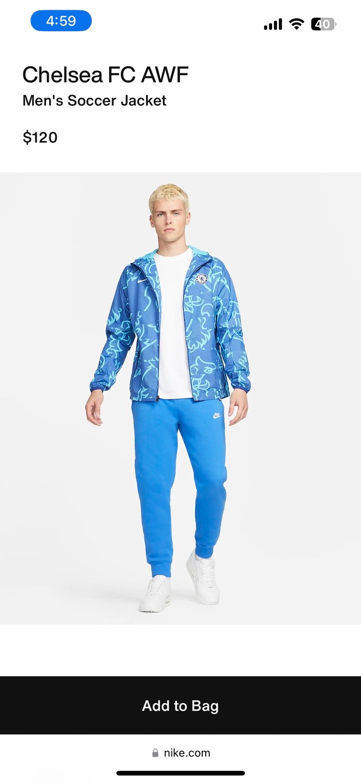 Chelsea Football Club Windbreaker Jacket