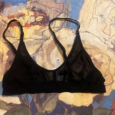 Black Sheer Bralette (size:M)