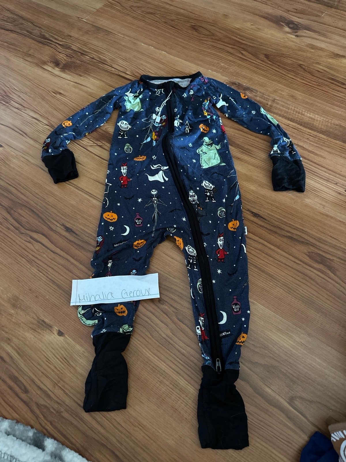 Little sleepies nightmare before Christmas zippy 12 to 18 months