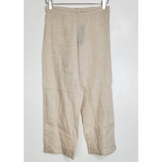 NWT Bryn Walker linen capri pants natural beige straight pull on relaxed pull