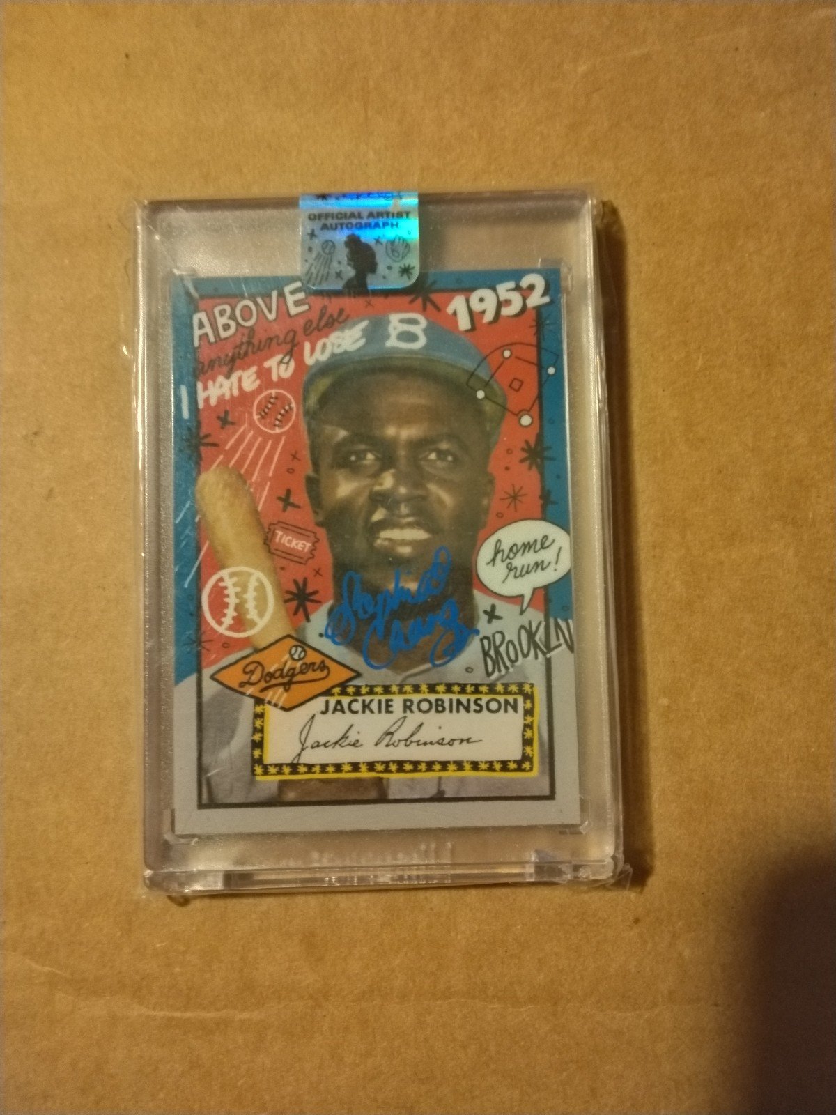 Topps project 2020 Jackie Robinson by Sophia chang auto