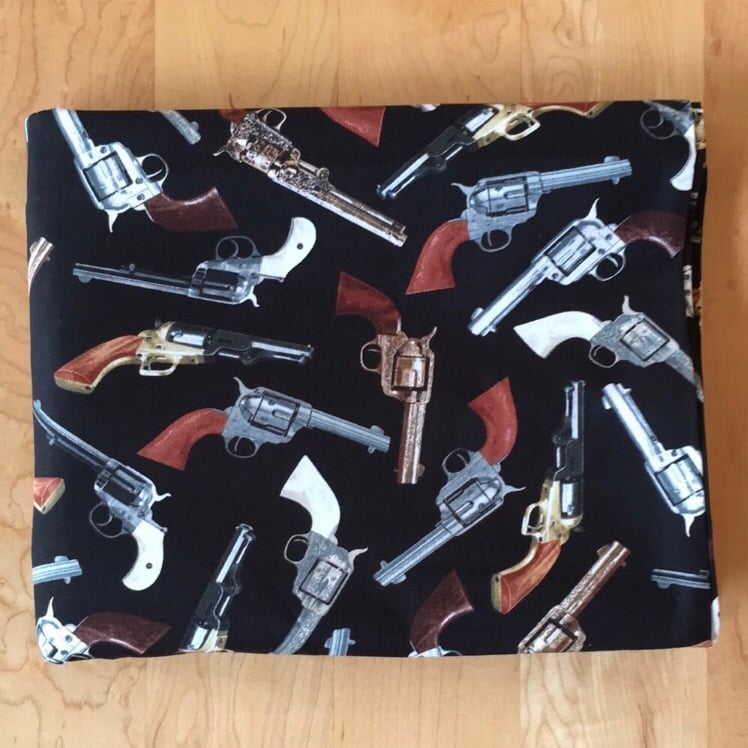 Revolver / Pistol / Gun Print Quilting Fabric by Timeless Treasures Fabrics