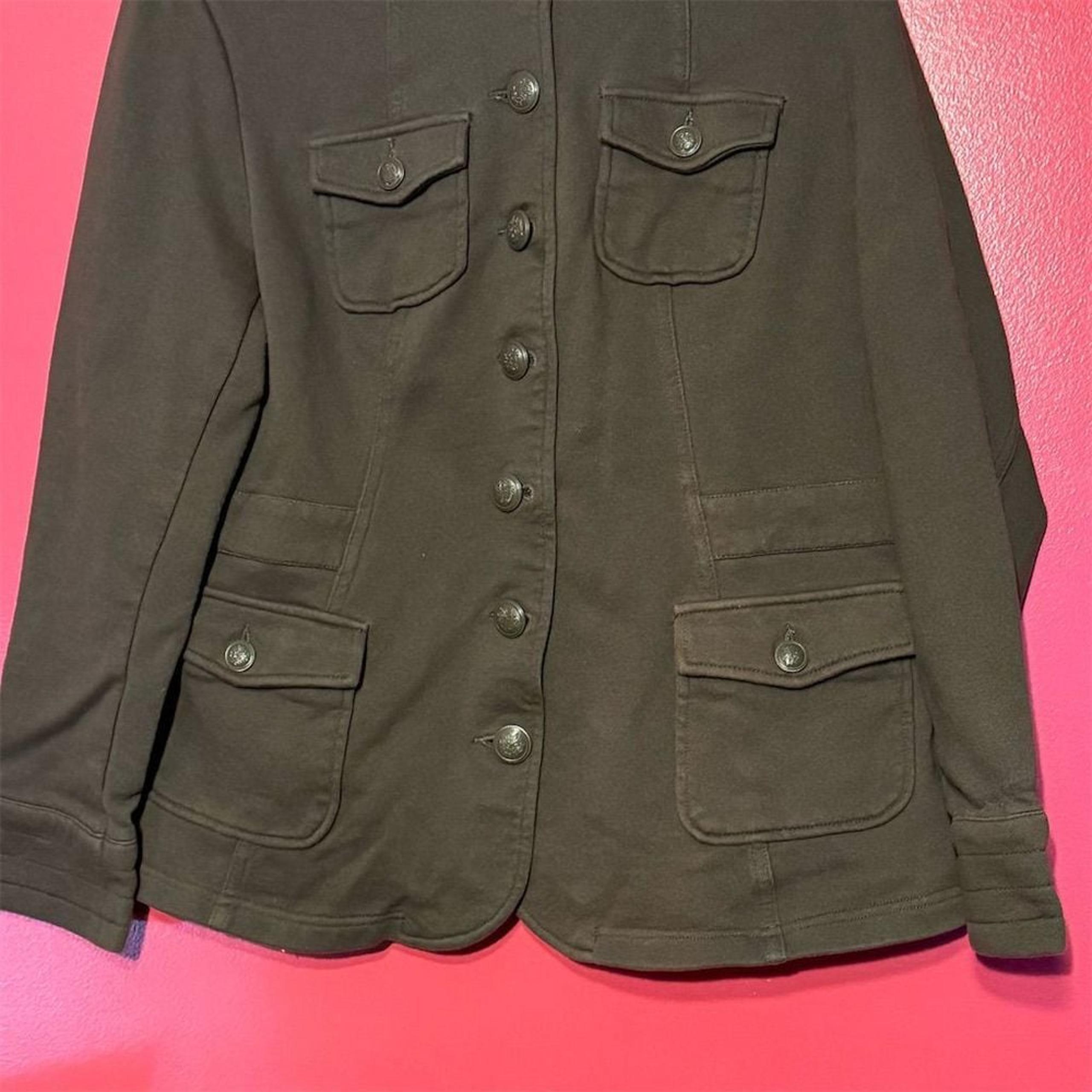 Torrid Women's Military Style Green Cotton Jacket Size 1