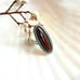 Vintage sterling silver jasper statement ring Southwest native style oval sz 6