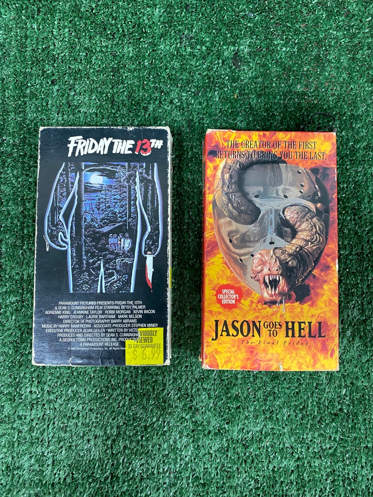 Rare Friday the 13th & Jason goes to hell vhs -