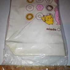 MisDo Mister Donut x Pokemon tote bag 2 Chansey Pikachu donuts