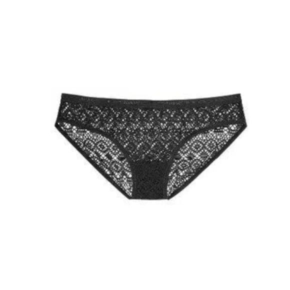 Mesh Sheer Lace V-String Very Sexy Sz Large Black