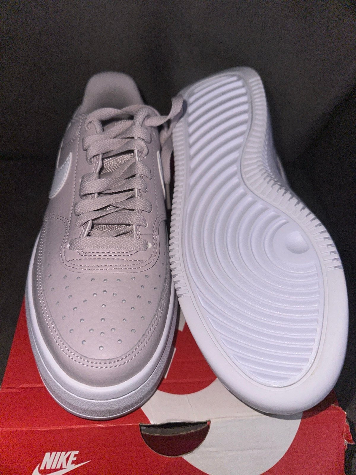 Nike court vision Alta la  platinum violet/white. Women size 7