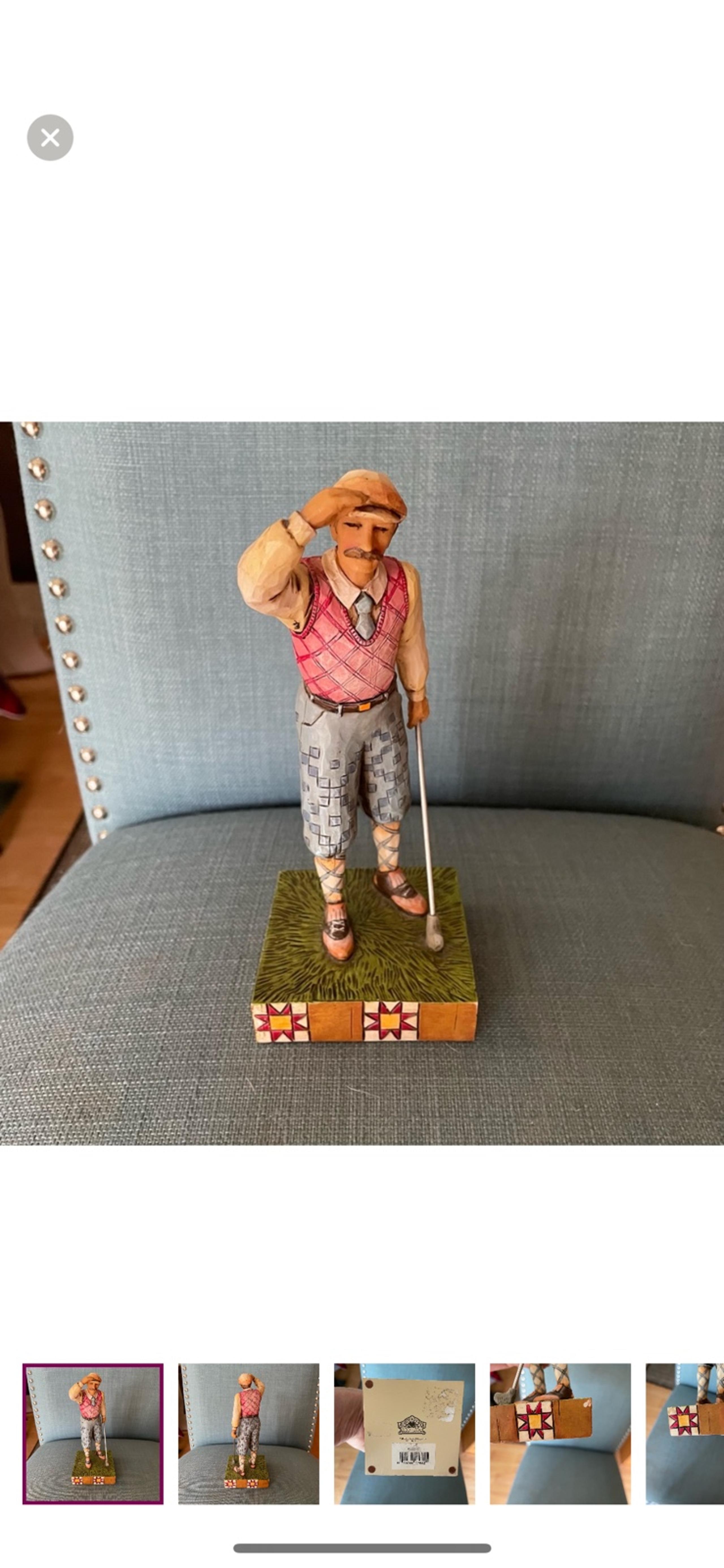 Jim Shore Enseco Heartwood Creek Male Golfer
